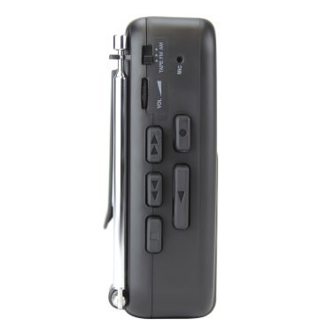 Emerson® Portable Cassette Player with AM/FM Radio, Earbuds, and Bluetooth® Out, Gray, EPC-1001