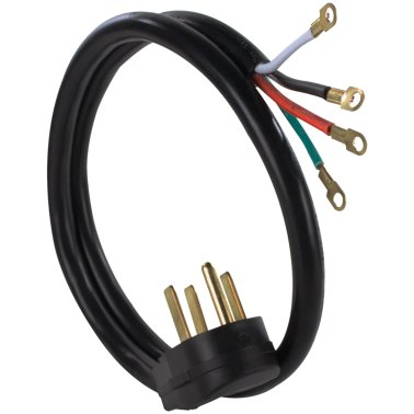 Certified Appliance Accessories® 4-Wire Eyelet 50-Amp Range Cord, 4ft