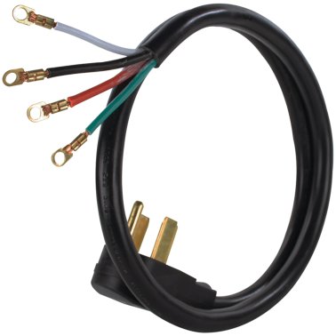 Certified Appliance Accessories® 4-Wire Eyelet 50-Amp Range Cord, 4ft