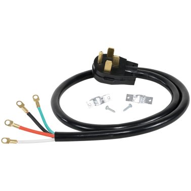 Certified Appliance Accessories® 4-Wire Eyelet 50-Amp Range Cord, 4ft