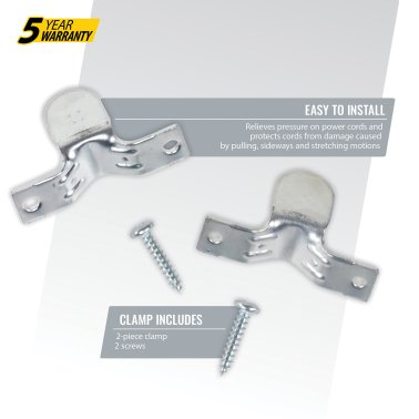 Certified Appliance Accessories® Large Strain-Relief Clamp for 4-Wire Electric Dryer/Range Cords