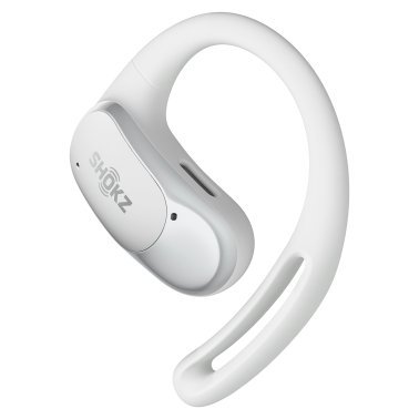 Shokz® OpenFit Air™ TWS Bluetooth® Open-Ear Earbuds with Mics, Earhooks, and Charging Case, Clear Voice, up to 28 Hours Play Time, IP54 (White)