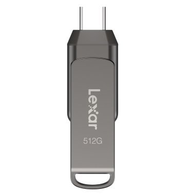 Lexar® JumpDrive® D400 USB 3.2 Gen 1 Dual Drive with USB-C® and USB-A Connectors (512 GB)