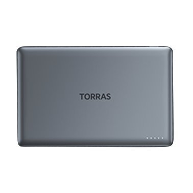 TORRAS® MiniMag 5,000-mAh Wireless Power Bank, Titanium Gray