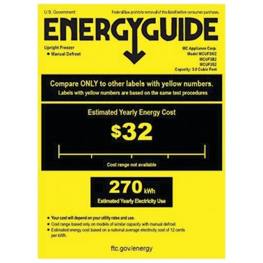 Magic Chef® 3.0-Cu. Ft. Upright Freezer