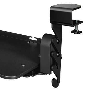 Uncaged Ergonomics® KT4 Clamp-on Under-Desk Slide-Out Ergonomic Keyboard Tray, Black