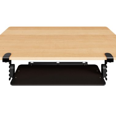 Uncaged Ergonomics® KT4 Clamp-on Under-Desk Slide-Out Ergonomic Keyboard Tray, Black