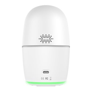 Lorex® Wi-Fi® 2K Dual-Lens Pan-Tilt-Digital Zoom Indoor Security Camera with Person and Animal Detection, White, W463AQD-E