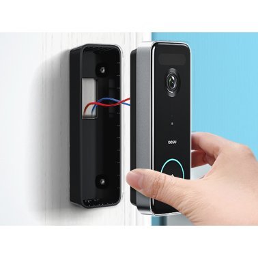aosu 3K 5.0-MP QHD Dual-Band Wi-Fi® AI-Smart Wide-Angle Video Doorbell with Home Station Chime, V8S1AX11