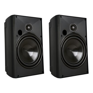 Proficient® Audio AW525 125-Watt 5-1/4-In. Indoor/Outdoor Speaker Set (Black)