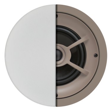 Proficient® Audio 6-1/2-In. 100-Watt Protege C626 2-Way In-Ceiling Speaker Pair with Graphite Woofer and Pivoting Silk-Dome Tweeter, 8 Ohms