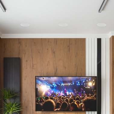 Proficient® Audio 6-1/2-In. 100-Watt Protege C626 2-Way In-Ceiling Speaker Pair with Graphite Woofer and Pivoting Silk-Dome Tweeter, 8 Ohms