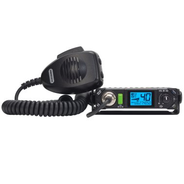 PRESIDENT BILL III FCC 40-Channel 12-Volt AM/FM Weatherband Ultracompact CB Radio with P-Channels and NRC, TXUS201-1