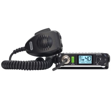 PRESIDENT BILL III FCC 40-Channel 12-Volt AM/FM Weatherband Ultracompact CB Radio with P-Channels and NRC, TXUS201-1