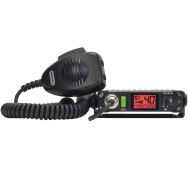 PRESIDENT BILL III FCC 40-Channel 12-Volt AM/FM Weatherband Ultracompact CB Radio with P-Channels and NRC, TXUS201-1