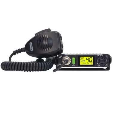 PRESIDENT BILL III FCC 40-Channel 12-Volt AM/FM Weatherband Ultracompact CB Radio with P-Channels and NRC, TXUS201-1