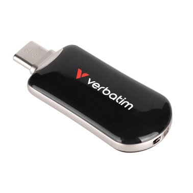 Verbatim® Plectra USB-C® Flash Drive, Black (64 GB)