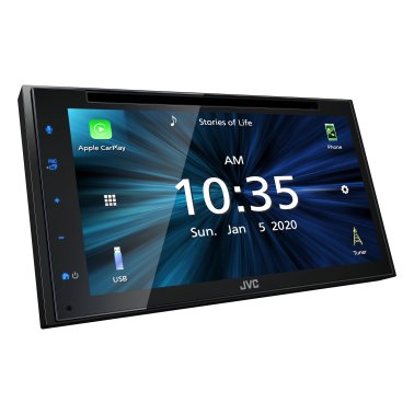 JVC® KW-V660BT 6.8-In. Double-DIN In-Dash DVD Receiver with