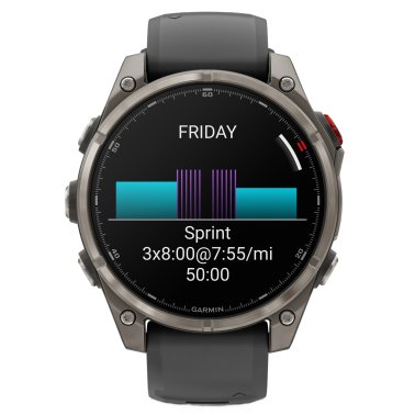 Garmin® fēnix 8 Pro AMOLED Sapphire Multisport 47-mm GPS Watch with InReach® Technology and Silicone Band (Graphite/Black)