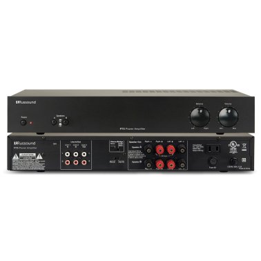 Russound® 75-Watt 2-Channel Dual-Source Amplifier with Automatic Switching and Support for 2 Speaker Pairs, Bridgeable to 160 Watts Mono, PS75