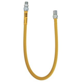Dormont® 20C Series SafetyShield® 60-Inch Gas Dryer and Water Heater Flex-Line 1/2-Inch MIP x 1/2-Inch FIP