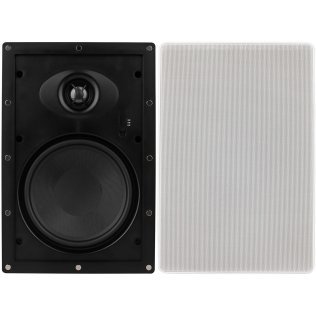 Dayton Audio® Micro-Edge™ ME652W 6-1/2-In. 50-Watt-RMS L/R/Surround In-Wall Speaker with Aramid Fiber Woofer and Pivoting Silk-Dome Tweeter, 8 Ohms