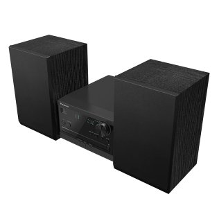 Panasonic® 20-Watt Compact Bluetooth® Home Stereo System with External Speakers, CD Player, FM Radio, Bluetooth® Re-Master, USB, and Remote, PM270