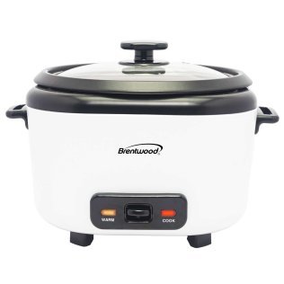 Brentwood® 10-Cups Uncooked/20-Cups Cooked Electric Rice Cooker with Measuring Cup and Spatula, White