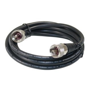 Browning® RG8X Double Shield Coax Cable with PL-259 to PL-259 Connectors, 6 Ft.
