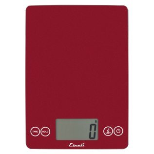 Escali® Arti Glass Digital Kitchen Scale (Rio Red)