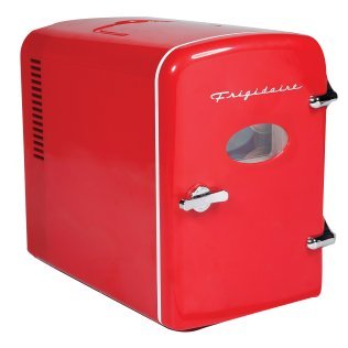 Frigidaire® 9-Can 48-Watt Portable Retro Mini Refrigerator (Red)