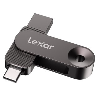 Lexar® JumpDrive® D500 USB 3.2 Gen 1 Solid-State Dual Drive with USB-C® and USB-A Connectors (256 GB)