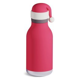 ASOBU® 16-Oz. Bestie Bottle Insulated Stainless Steel Water Bottle with Reusable Flexi Straw (Santa)