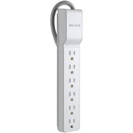 Belkin Home/Office Surge Protector Power Strip, 6 Outlets, 2.5-Ft. Cord, BE106000-2.5