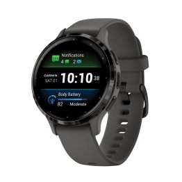 Garmin® Venu® 3S Fitness Smartwatch with Stainless Steel Bezel and Silicone (Pebble Gray)