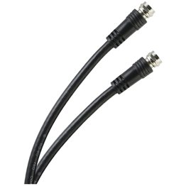 GE® RG6 Coaxial Cable with F-Type Connectors, Black (6 Ft.)