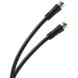 GE® RG6 Coaxial Cable with F-Type Connectors, Black (15 Ft.)