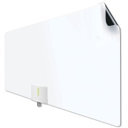 Mohu® Leaf Supreme Pro Amplified Paper-Thin Indoor HDTV Antenna, with 12-Ft. Cable & Signal Indicator