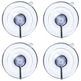 Suction Cups with Hooks, 4 pk