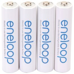 Panasonic® eneloop® Rechargeable Batteries, AAA (4 Pack)