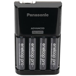 Panasonic® 4-Position Charger with AA eneloop® PRO Rechargeable Batteries, 4 pk