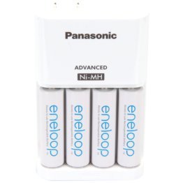 Panasonic® 4-Position Charger with AA eneloop® Batteries, 4 pk