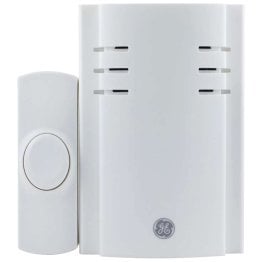 GE® 2-Chime Plug-in Door Chime with Wireless Push Button