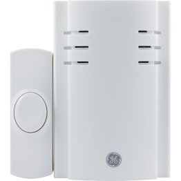 GE® 8-Chime Plug-in Door Chime with Wireless Push Button (1 Button)