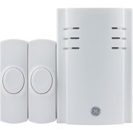 GE® 8-Chime Plug-in Door Chime with Wireless Push Button (2 Button)