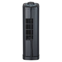 Optimus 14-In. 3-Speed Portable Ultra-Slim Desktop Oscillating Tower Fan, F-7348 (Black)
