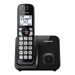 Panasonic® KX-TDG61X Corded Cordless Phone with Call Blocking, Black (1 Handset)
