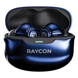 Raycon® Everyday Earbuds Pro TWS Bluetooth® with Mics and Charging Case, Hybrid ANC, up to 40 Hours Play Time (Chrome Blue)