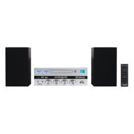 Victor® Milwaukee Desktop Home Stereo System with CD Player, FM Radio, Detached Speakers, and Bluetooth®, VDTS-4450-SL