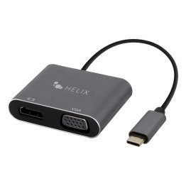 HELIX USB-C® to HDMI® and VGA Adapter